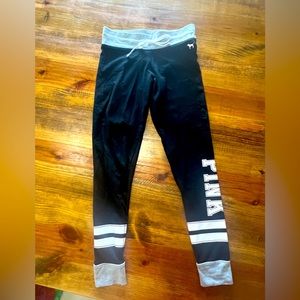 Pink Black Yoga Leggings Size Small